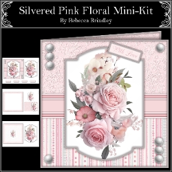 cup1386954_442 - Silvered Pink Floral Mini-Kit