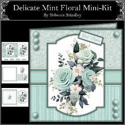 Delicate Mint Floral Mini-Kit