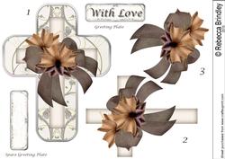 Autumnal Cross Decoupage