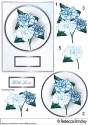 Frosty Florals Decoupage
