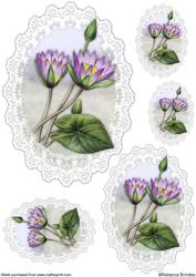 Purple Lotus Flower Toppers