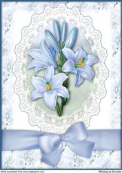 Blue Lilly A4