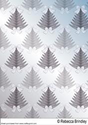 Frosty Christmas Tree Backing Sheet 1