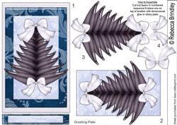 Frosty Christmas Tree Decoupage