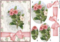 Pink and White Periwinkle Pyramid