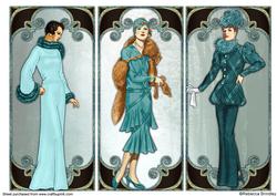 Tantalizing Turquoise Vintage Ladies Panels or Toppers