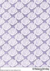 Soft Mauve Roses Backing Paper One