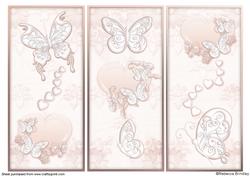 Romantic Butterflies in Peach