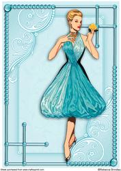 Flirty Frocks in Turquoise A4
