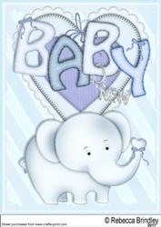 Baby Nellie in Blue A4