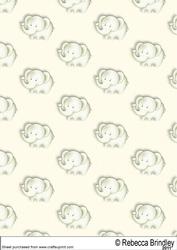 Baby Nellie in Green Backing Paper 1