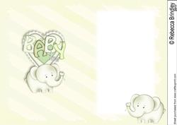 Baby Nellie in Green Blank Insert