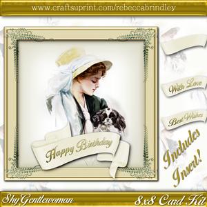 Shy Gentlewoman 8x8 Card Kit