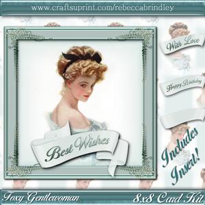 Foxy Gentlewoman 8x8 Card Kit