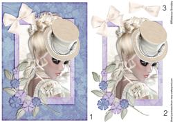 Top Hat Totty 2 Decoupage