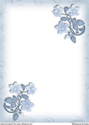 Oval Cross in Blue A4 Insert