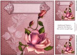 8x8 Blush Rose Card Front