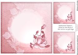 8x8 Blush Rose Insert Plate