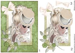 Top Hat Totty 3 Decoupage