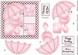 Fifi Fantastic 5x5 Decoupage in Pink