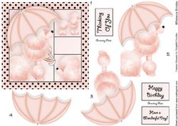 Fifi Fantastic 5x5 Decoupage in Peach