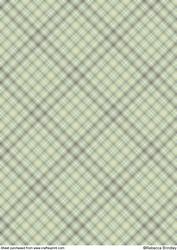 Leafy Plaid Backing Paper 8