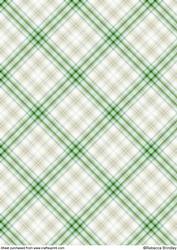 Leafy Plaid Backing Paper 1
