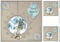 Winter Through the Looking Glass 8x8 Card Front - Coffee