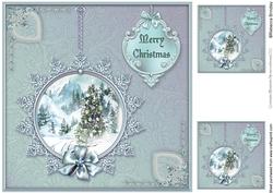 Winter Through the Looking Glass 8x8 Card Front - Ice