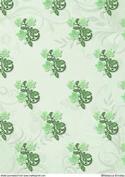 Oval Cross in Forest Green Backing Paper 1