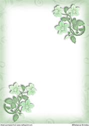 Oval Cross in Forest Green A4 Insert