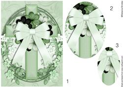 Oval Cross in Forest Green Pyramid
