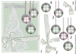 Green Baublicious Decoupage