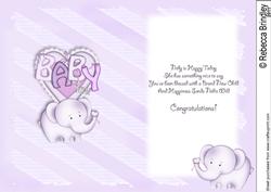Baby Nellie in Purple Custom Verse Insert