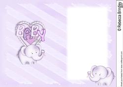 Baby Nellie in Purple Blank Insert