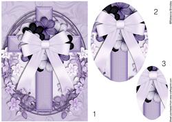 Oval Cross in Lilac Pyramid