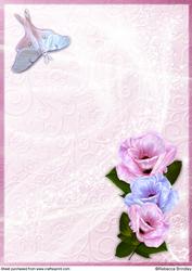 Enchanted Blooms Backing Paper Two