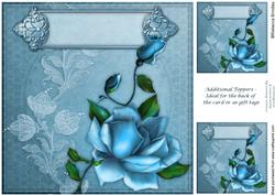 8x8 Midnight Rose Card Front