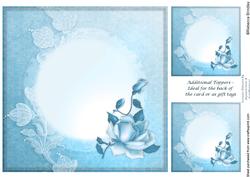 8x8 Midnight Rose Insert Plate