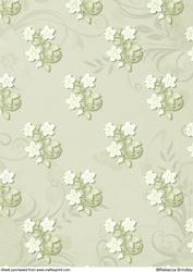 Oval Cross in Light Green Backing Paper 2