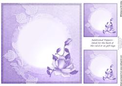 8x8 Twilight Rose Insert Plate