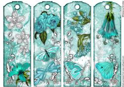 Heaven Scent Bookmarks in Tempting Turquoise