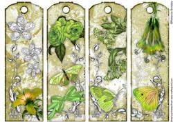 Heaven Scent Bookmarks in Apple Green
