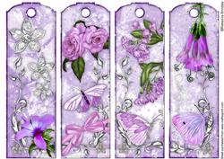 Heaven Scent Bookmarks in Delicate Violet