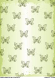 Minty Flowerheads Over Heel Backing Paper Two