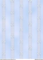 Catseye N Lace Backing Paper in Blue