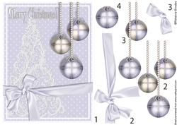 Lavender Baublicious Decoupage