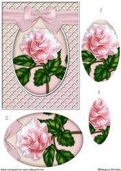 A Delicate Blush Rose Pyramid
