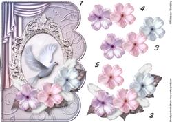 Flight of Fantasy Scalloped Edge Card Decoupage