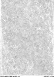 Fluffy Sparkles Backing Paper in Silver